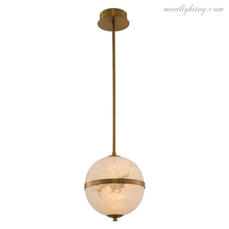 Alabaster Canterbury LED Mini Pendant-Meet Lighting