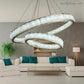 Alabaster Circle Round Pendent Lights-Meet Lighting