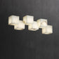 Alabaster Cubic Linear Chandelier-Meet Lighting