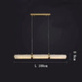 Alabaster Cylindrical Linear Chandelier-MEET LIGHTING