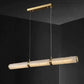 Alabaster Cylindrical Linear Chandelier-Meet Lighting