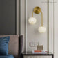 Alabaster Glo Modern Wall Sconce In Bedroom-Meet Lighting