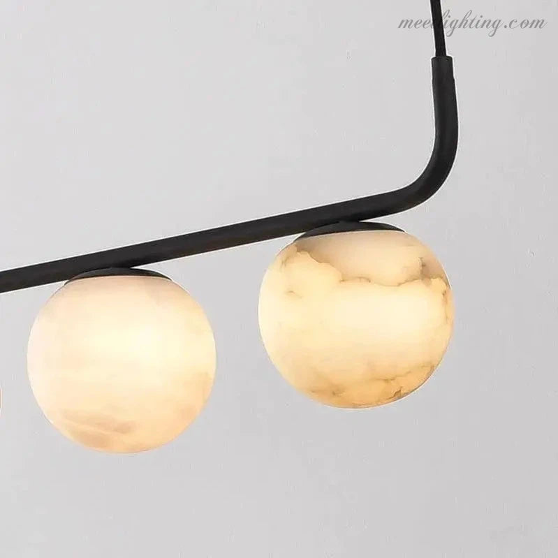 Alabaster Global Linear Pendant Light-Meet Lighting