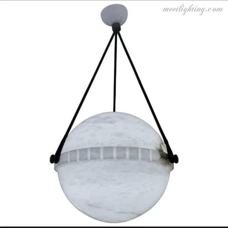 Alabaster Globe Pendant Light-Meet Lighting