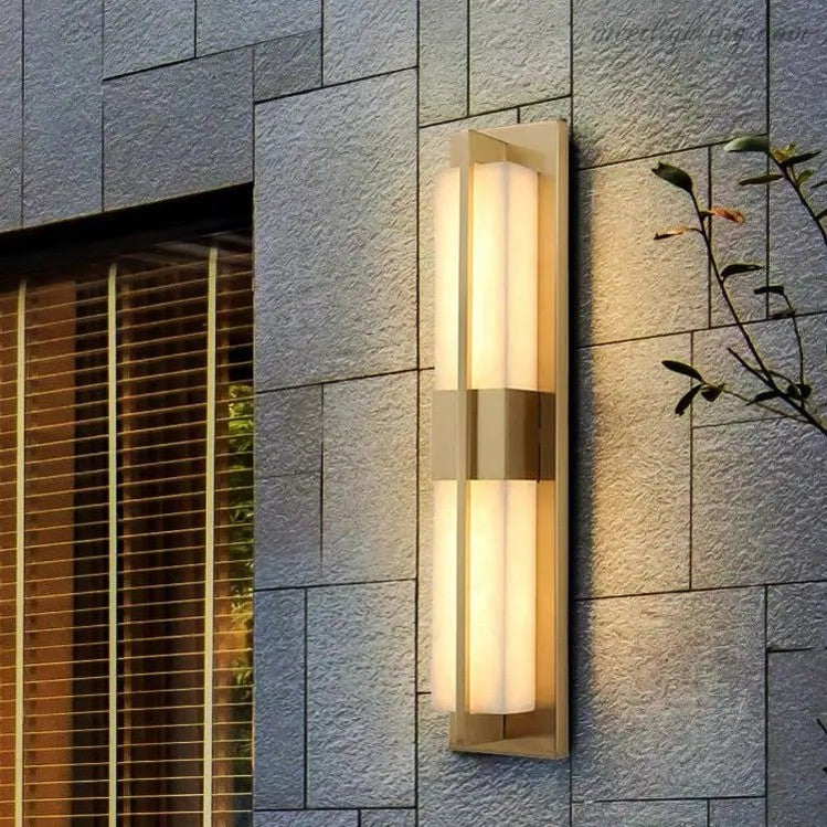 Alabaster Hallway Wall Sconce Light Fixtures-Meet Lighting