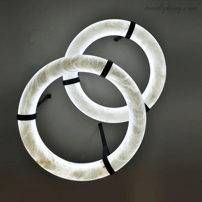 Alabaster Halo Light-Meet Lighting