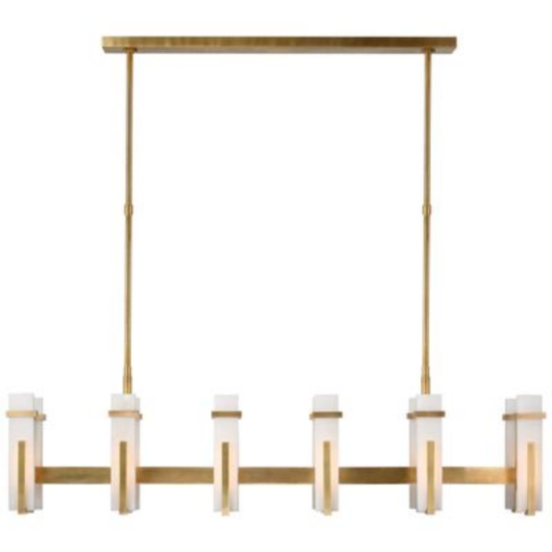 Alabaster Ian Malik Large Linear Chandelier-MEET LIGHTING