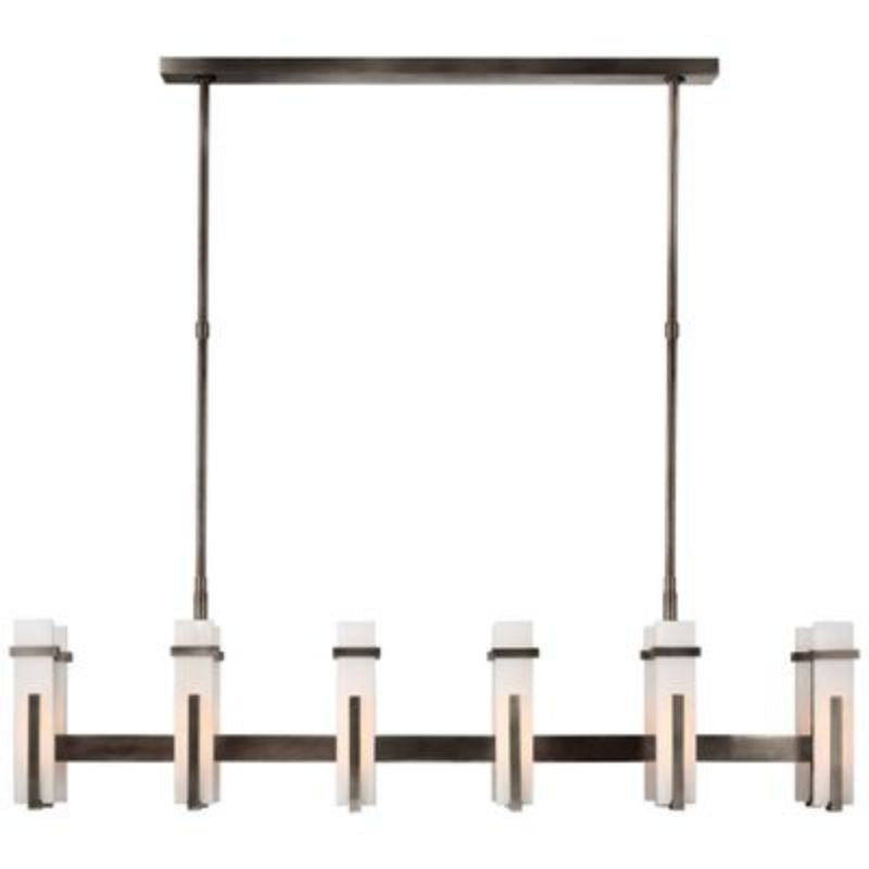 Alabaster Ian Malik Large Linear Chandelier-MEET LIGHTING