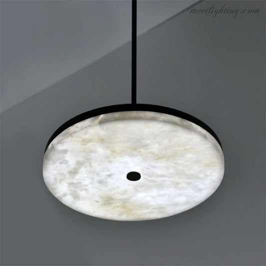 Alabaster Island Shape Mini Pendant Light-Meet Lighting