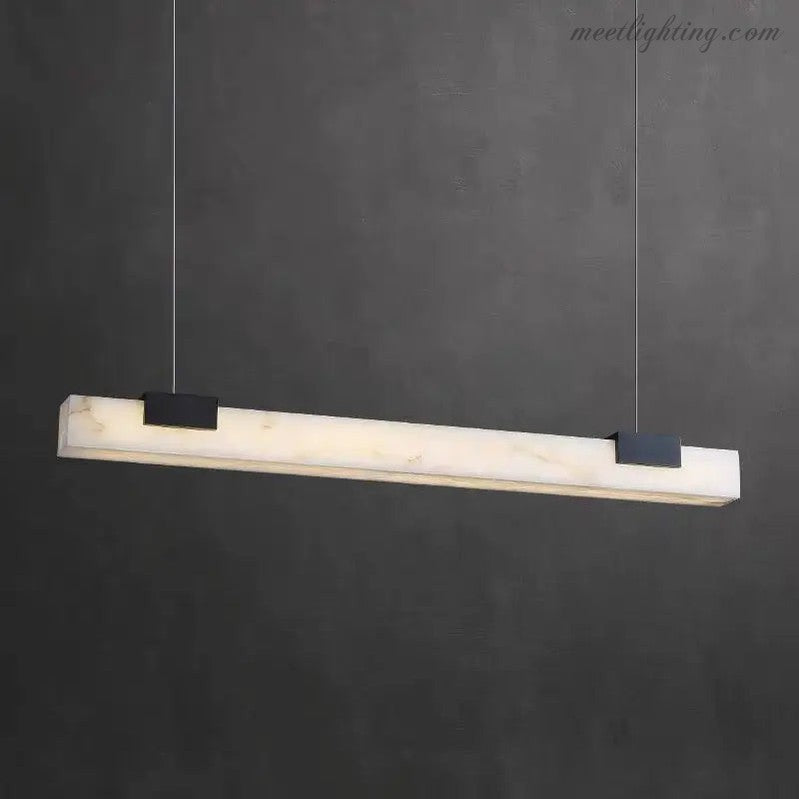 Alabaster Kitchen Linear Pendant Lights-Meet Lighting