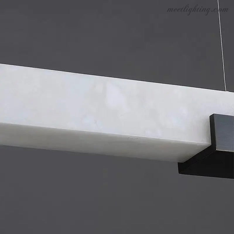 Alabaster Kitchen Linear Pendant Lights-Meet Lighting