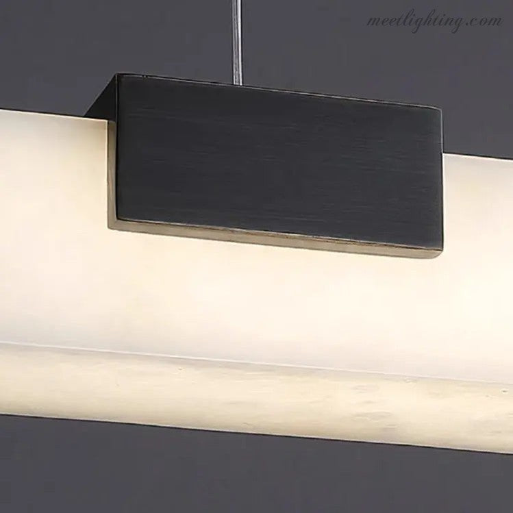 Alabaster Kitchen Linear Pendant Lights-Meet Lighting