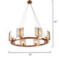 Alabaster Large Contemporary Halo Chandelier-Meet Lighting