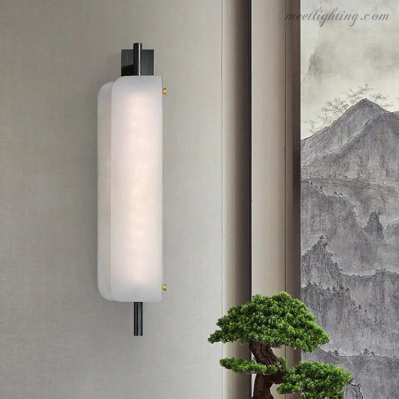 Alabaster Linear Wall Sconce Modern-Meet Lighting