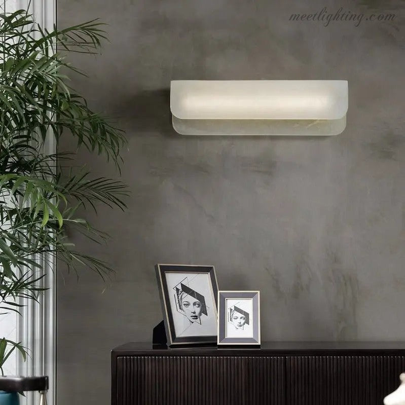 Alabaster Linear Wall Sconce Modern-Meet Lighting