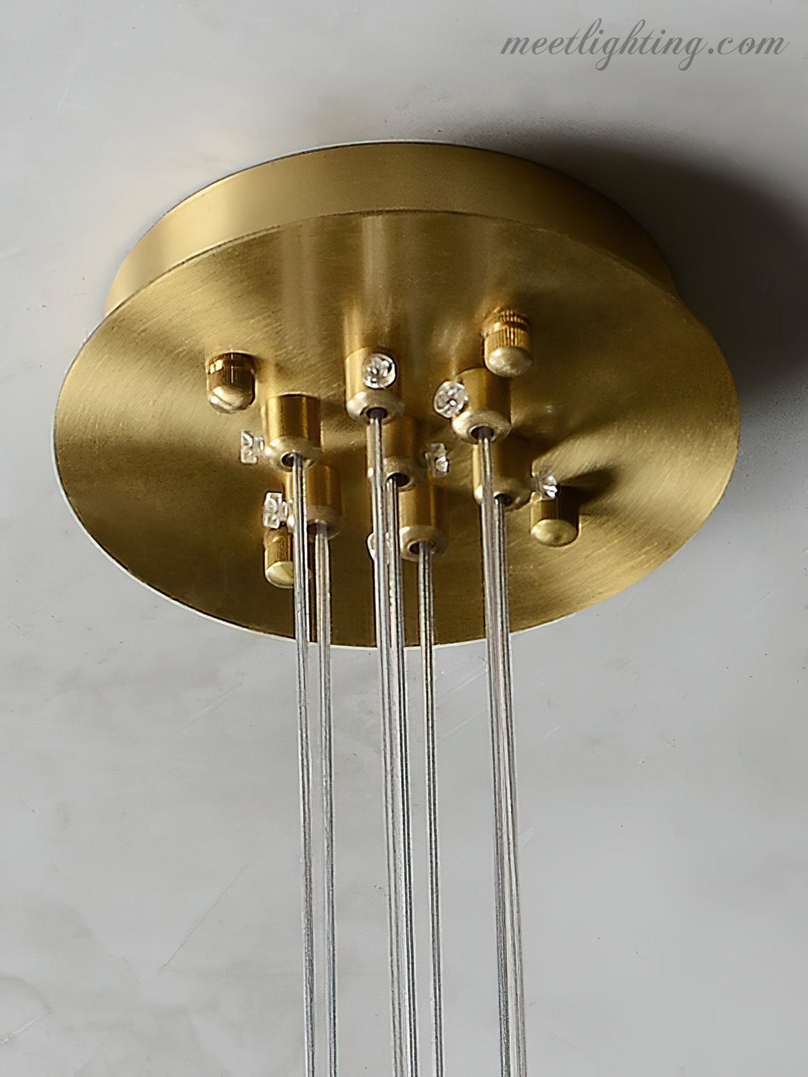 Alabaster Lunar Chandelier-Meet Lighting