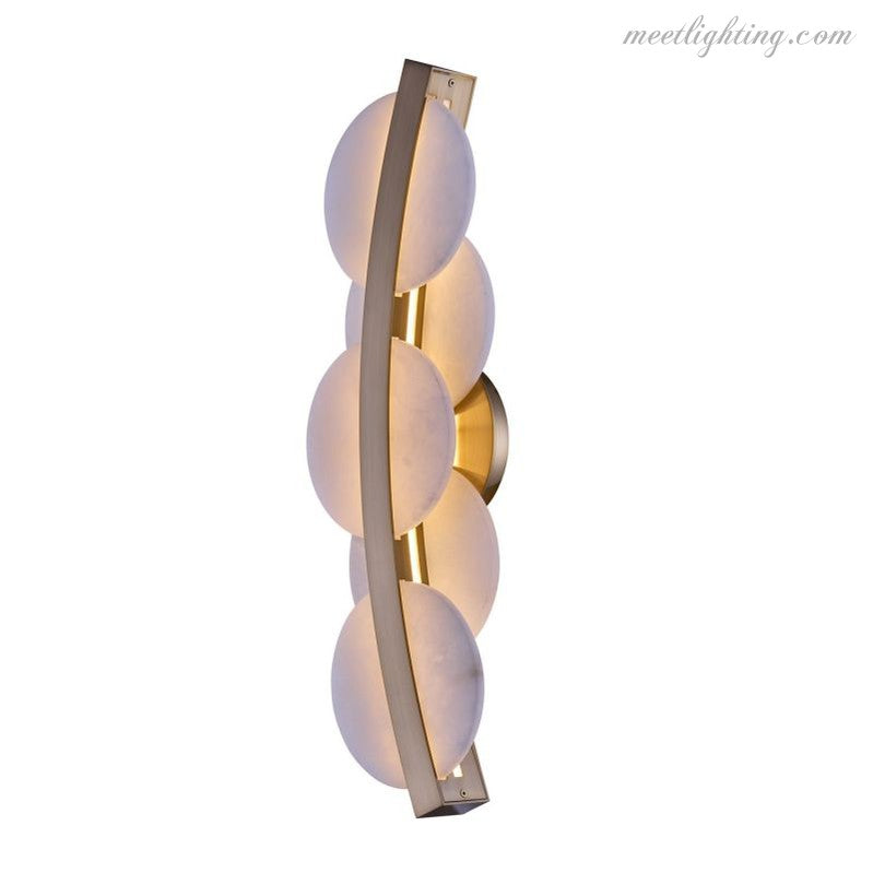 Alabaster Meridian LED Wall Sconce-Meet Lighting