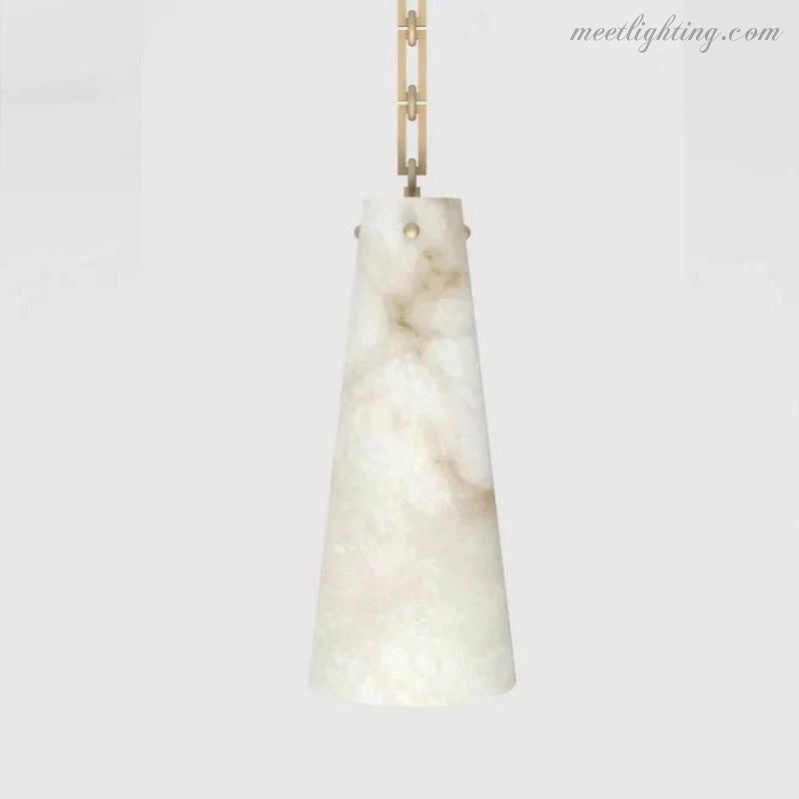 Alabaster Modern 3-Light Marble Chandelier-Meet Lighting