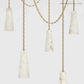 Alabaster Modern 5-Light Marble Chandelier-Meet Lighting