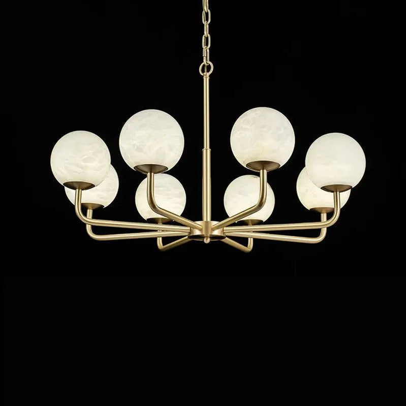 Alabaster Modern Global Dining Chandelier-Meet Lighting