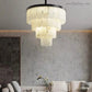 Alabaster Modern Multi-Tiered Round Chandelier-Meet Lighting