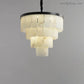 Alabaster Modern Multi-Tiered Round Chandelier-Meet Lighting