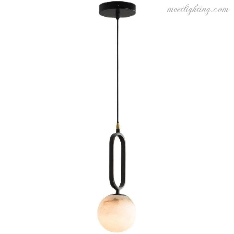 Alabaster Modern Pendant 6"D-Meet Lighting