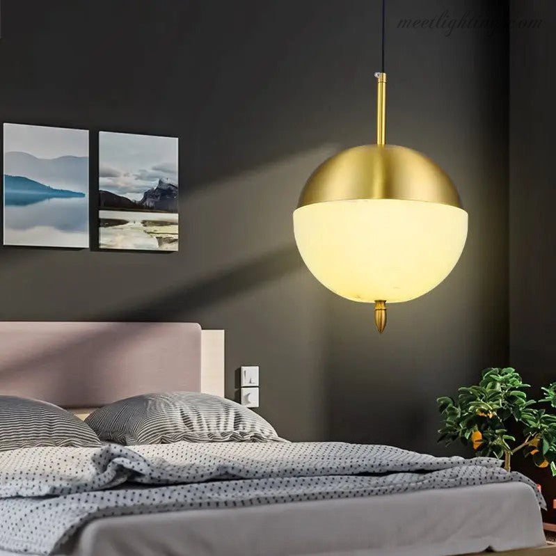 Alabaster Modern Pendant Lights For Bedroom-Meet Lighting