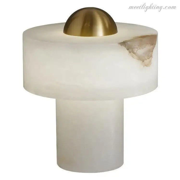 Alabaster Modern Table Lamp For Bedroom-Meet Lighting