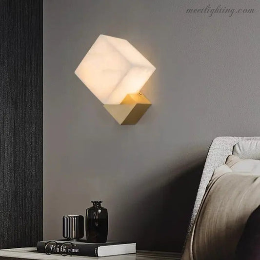 Alabaster Modern Wall Sconces For Bedroom-Meet Lighting