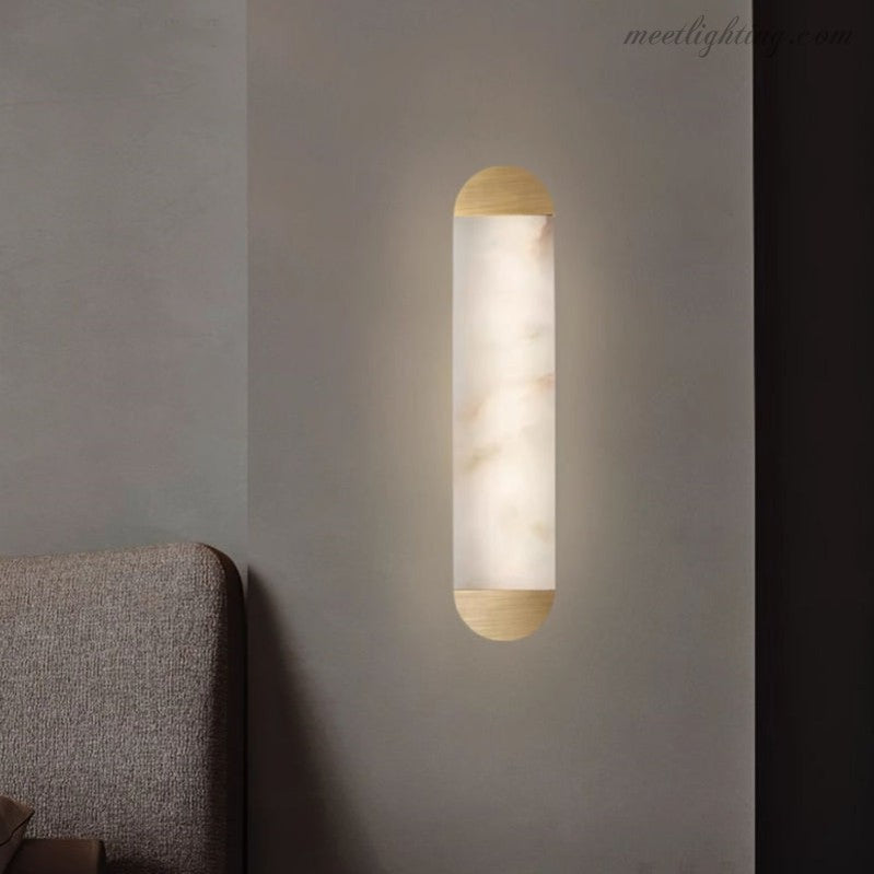 Alabaster Modern Wall Sconces For Living Room-Meet Lighting