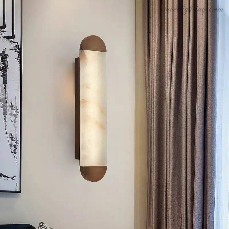 Alabaster Modern Wall Sconces For Living Room-Meet Lighting