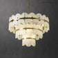 Alabaster Multi-Layer Butterfly Round Chandelier-Meet Lighting