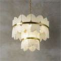 Alabaster Multi-Layer Butterfly Round Chandelier-MEET LIGHTING