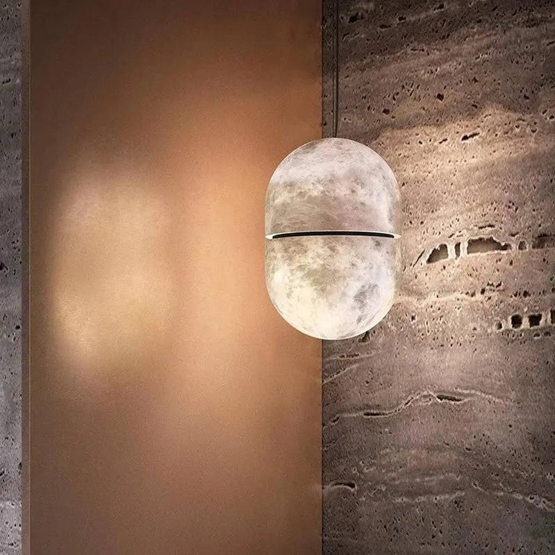 Alabaster Oval Pendant Light-Meet Lighting