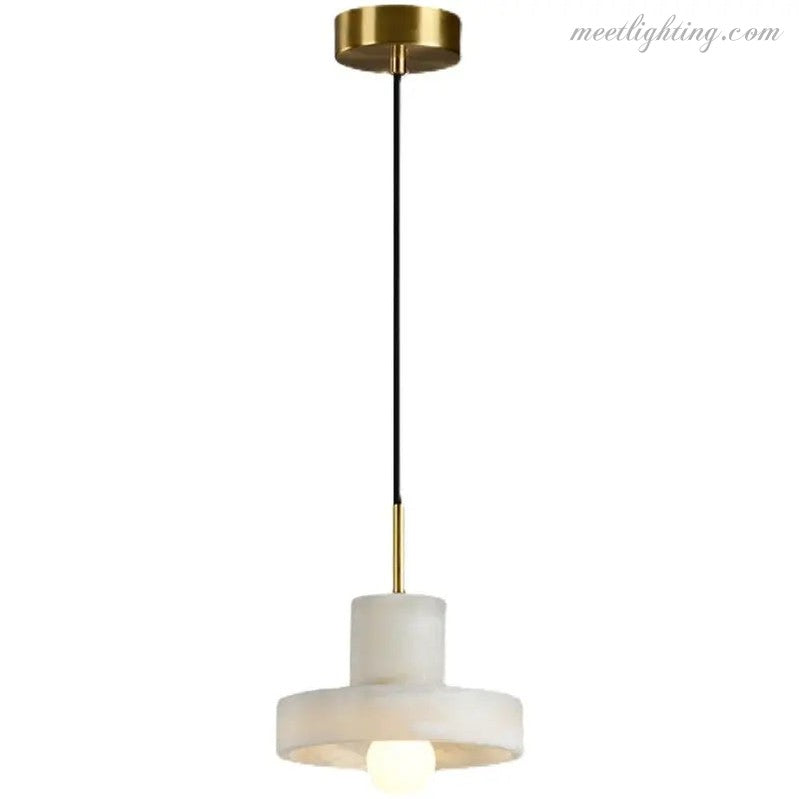 Alabaster Pendant Lamp For Bedroom-Meet Lighting