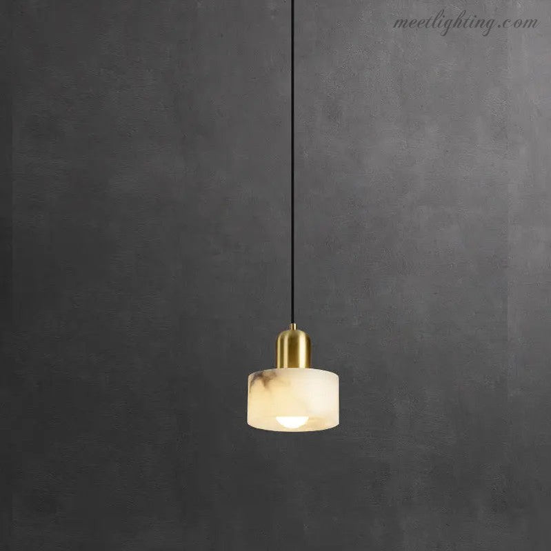 Alabaster Pendant Lamp For Bedroom-Meet Lighting