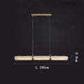 Alabaster Pillar Linear Chandelier-MEET LIGHTING