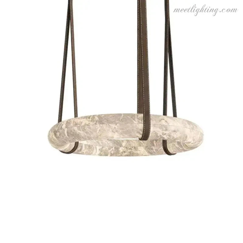 Alabaster Ring Chandelier Pendant For Living Room Dinning Room-MEET LIGHTING