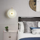 Alabaster Round Bedroom Bedside Wall Sconce-Meet Lighting