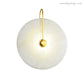 Alabaster Round Bedroom Bedside Wall Sconce-Meet Lighting