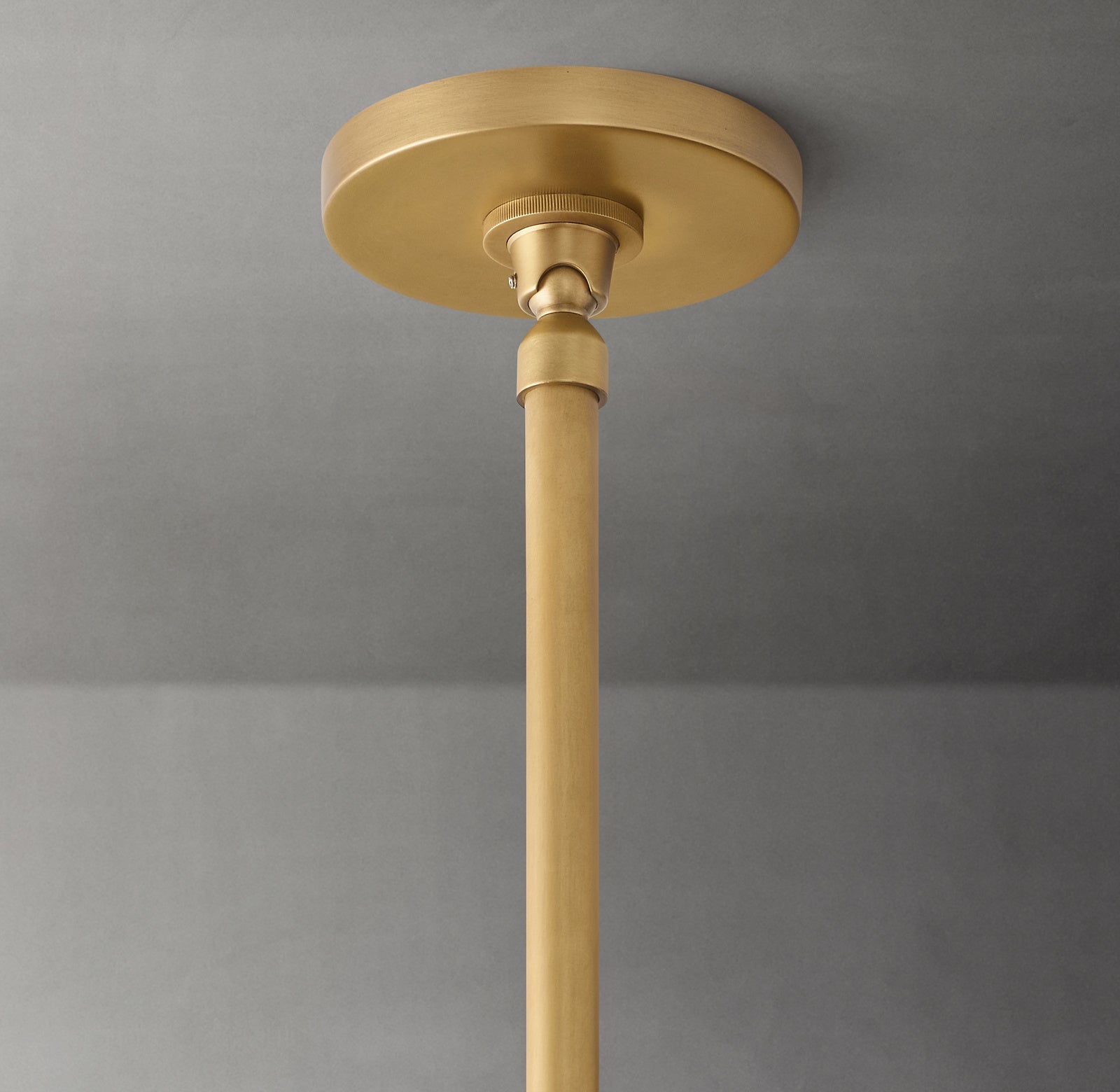 Alabaster Round Brass Pendant-Meet Lighting