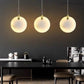 Alabaster Round Pendant Lights Dining Room-Meet Lighting