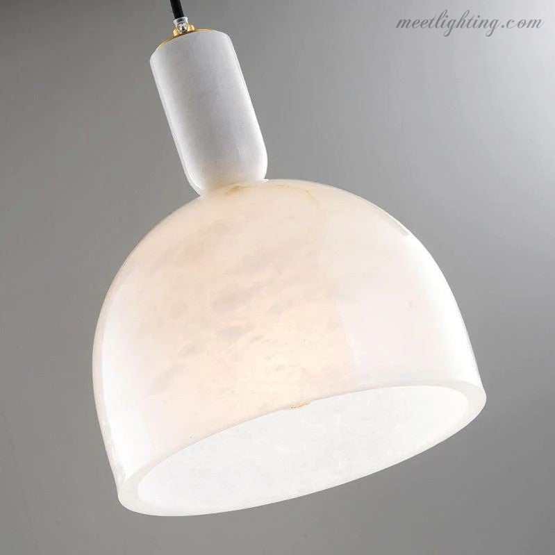 Alabaster Simple Bedside Pendant-Meet Lighting