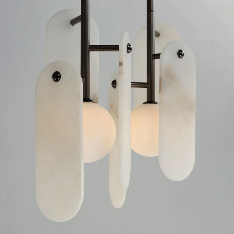 Alabaster Studio M Megalith 5-Light Chandelier-Meet Lighting