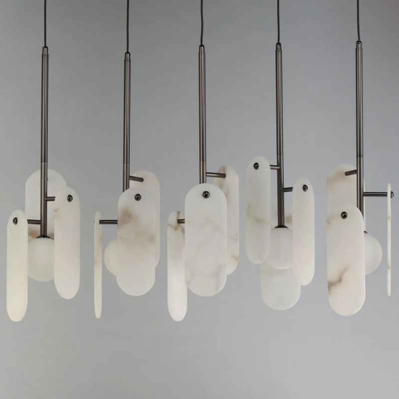 Alabaster Studio M Megalith 5-Light Chandelier-Meet Lighting