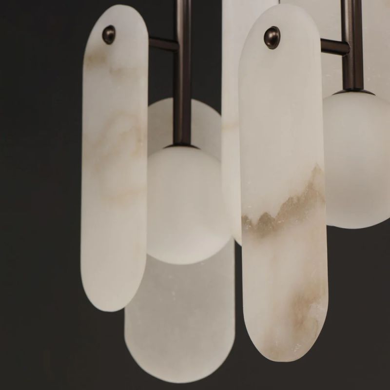 Alabaster Studio M Megalith 5-Light Chandelier-Meet Lighting