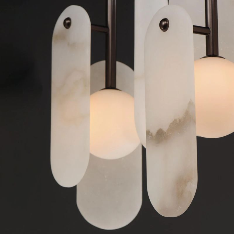 Alabaster Studio M Megalith 5-Light Chandelier-Meet Lighting