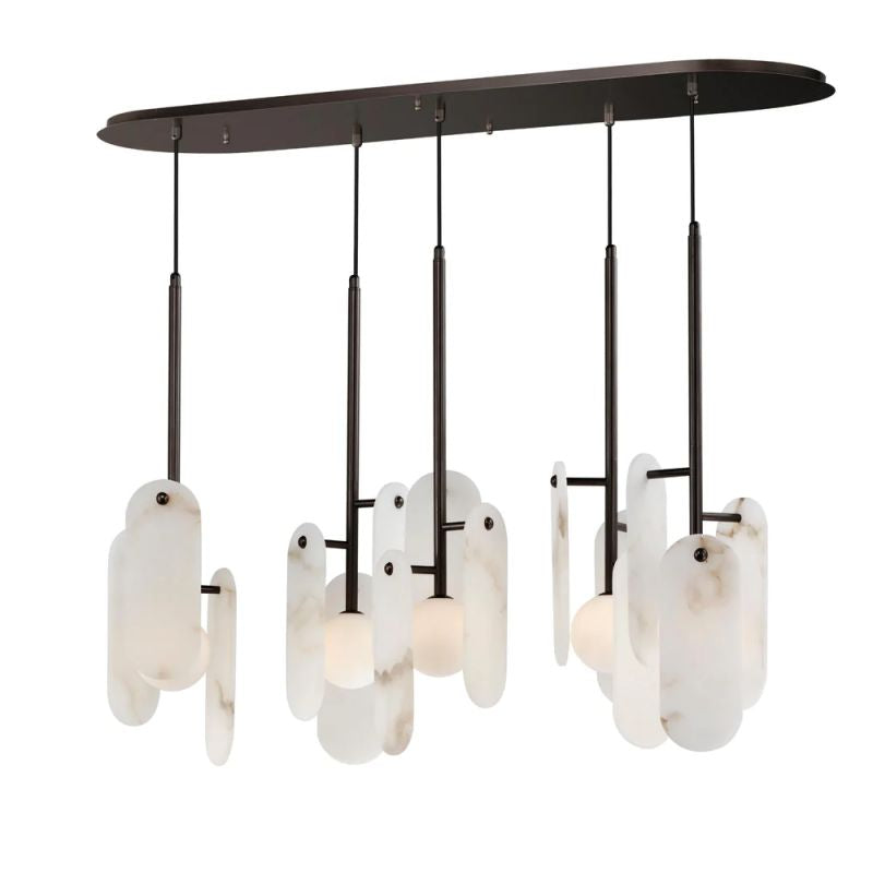 Alabaster Studio M Megalith 5-Light Chandelier-Meet Lighting