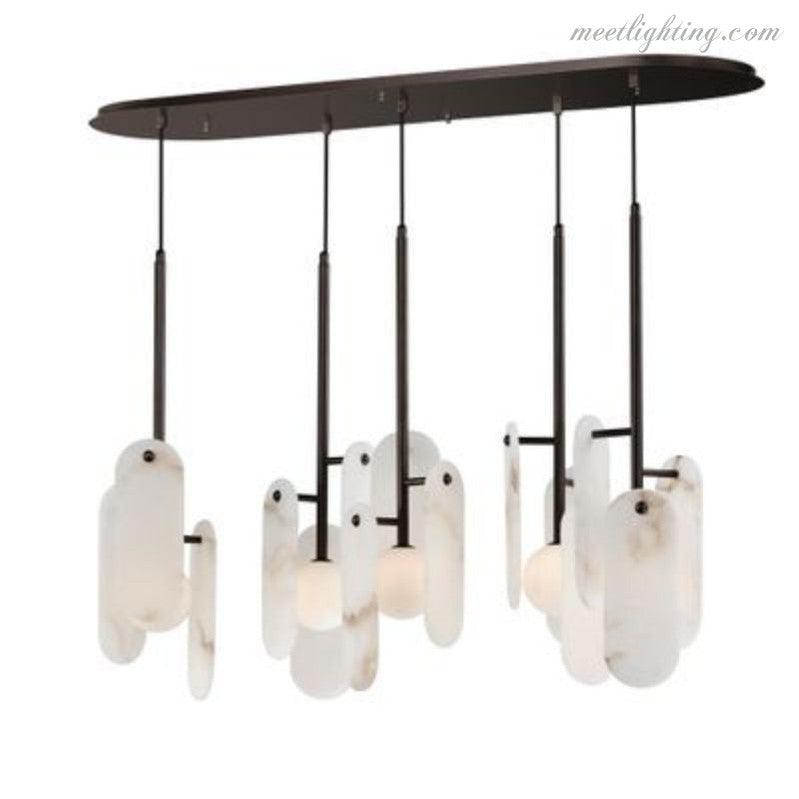 Alabaster Studio M Megalith 5-Light Pendant-Meet Lighting